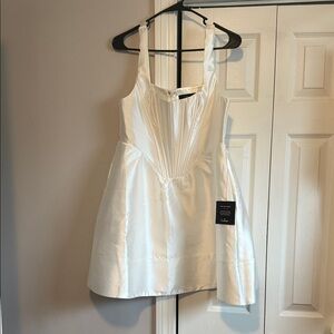 Lulu's Chic White Satin Bridal Dress